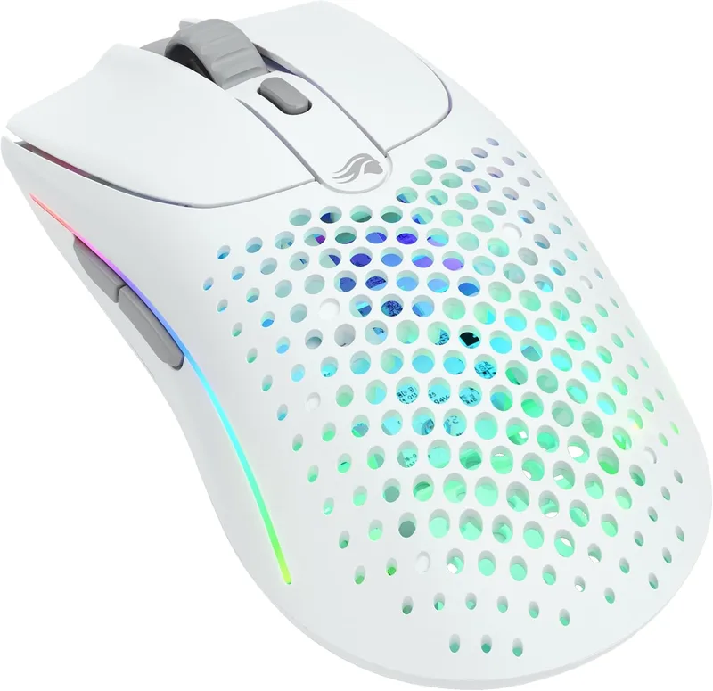 GLORIOUS ▫️ Model O 2 Wireless: Rato de jogos simétrico e leve (branco)