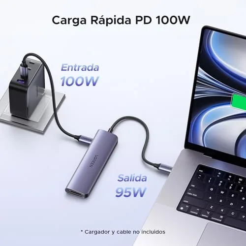 UGREEN ▫️ Revodok 1071 Hub USB-C 7 em 1: Adaptador multiportas e estação de acoplamento 5
