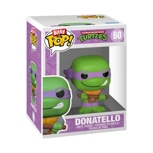 POP ▫️ Funko Bitty ! Conjunto de 4: Tartarugas Ninja (TMNT) - Donatello 7