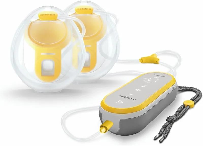 Medela ▫️ Bomba tira leite mãos livres Freestyle Hands-Free com copos para recolha de sutiãs, compatível com aplicações, mãos livres e design discreto