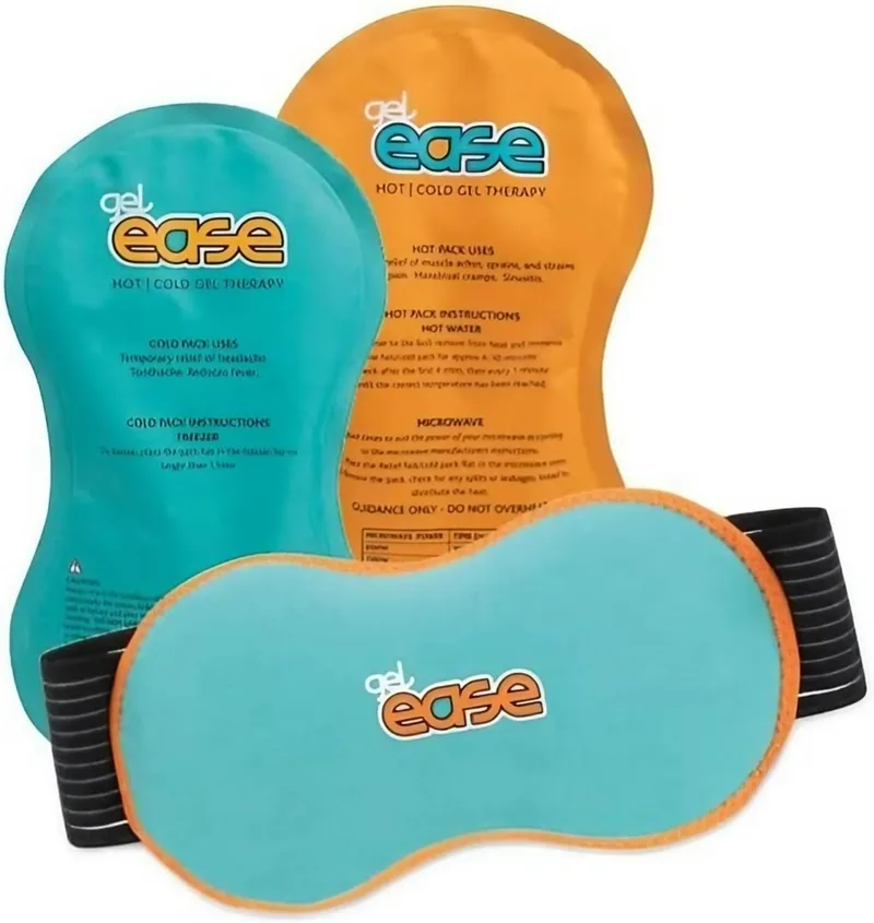 Reliance Medical ▫️ Packs de gel Ease, packs térmicos quentes e frios para o alívio das dores musculares e articulares, reduzem o inchaço e a inflamação, aplicação flexível, 2 packs de gel