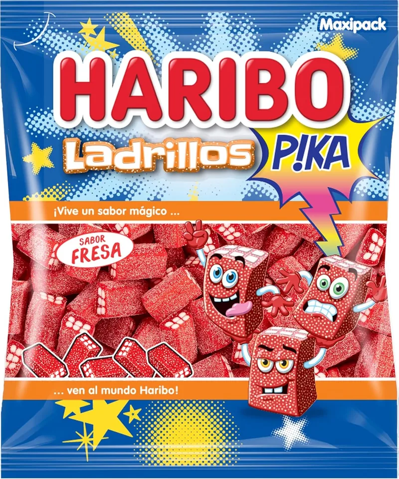 HARIBO ▫️ Tijolos Pika de Morango 1 x 1Kg