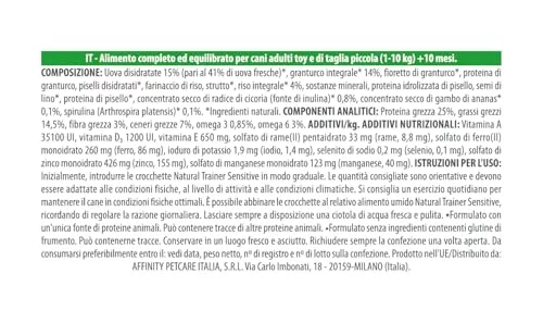 Trainer ▫️ Natural Sensitive Sem Glúten - Alimento para cães adultos de raças pequenas e miniatura com ovo e cereais integrais, 2 kg 4