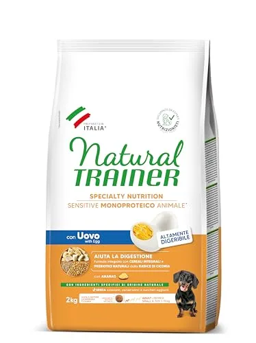 Trainer ▫️ Natural Sensitive Sem Glúten - Alimento para cães adultos de raças pequenas e miniatura com ovo e cereais integrais, 2 kg 6