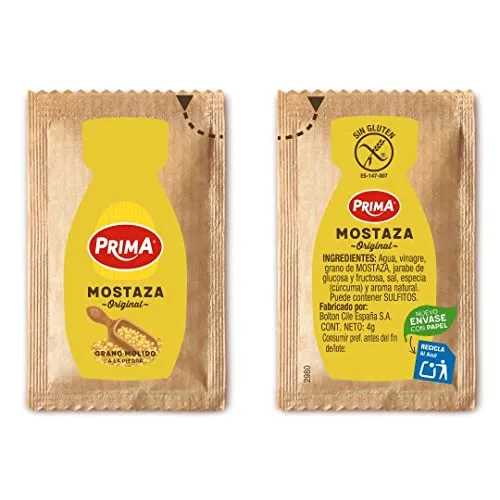 Prima ▫️ Mostarda de primeira qualidade, com um sabor intenso e único. Elaborada com sementes de mostarda. 12 saquinhos 3