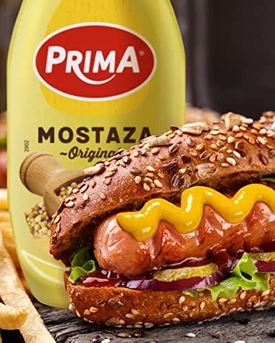 Prima ▫️ Mostarda de primeira qualidade, com um sabor intenso e único. Elaborada com sementes de mostarda. 12 saquinhos 4