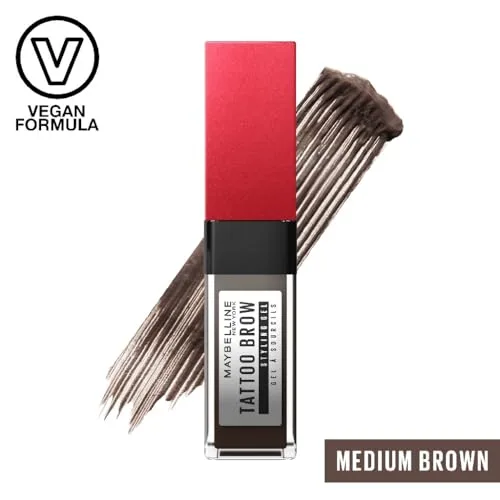 MAYBELLINE ▫️ Gel para sobrancelhas New York Tattoo Brow, sobrancelhas preenchidas à prova de tudo num único passo, tom 257 Castanho Médio 2