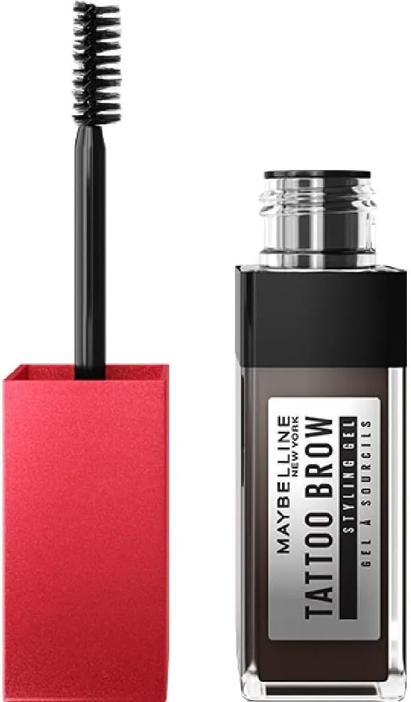MAYBELLINE ▫️ Gel para sobrancelhas New York Tattoo Brow, sobrancelhas preenchidas à prova de tudo num único passo, tom 257 Castanho Médio