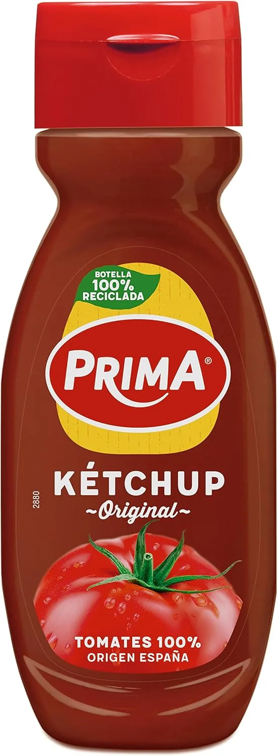 PRIMA ▫️ Ketchup sabor original feito com tomates espanhóis. 290 g