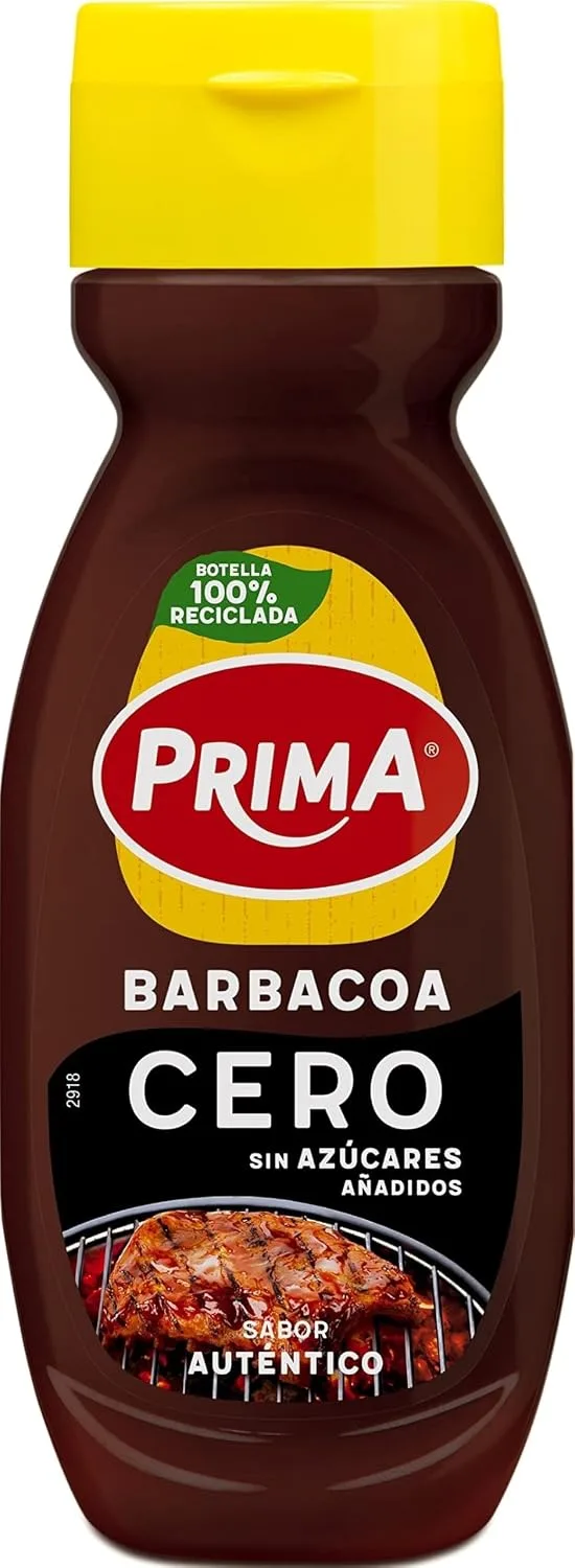 Prima ▫️ Molho barbecue Cero, sem açúcares adicionados. 265 g