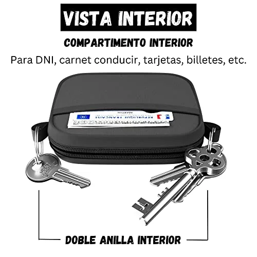 LLAVEROSMOTOR.ES ▫️ Porta-chaves para moto com 1 argola exterior e 2 interiores, Acessórios para moto, Acessórios para motociclos, Porta-chaves para moto THE KEY TO HAPPINESS (Porta-chaves THE KEY TO HAPPINESS) 3