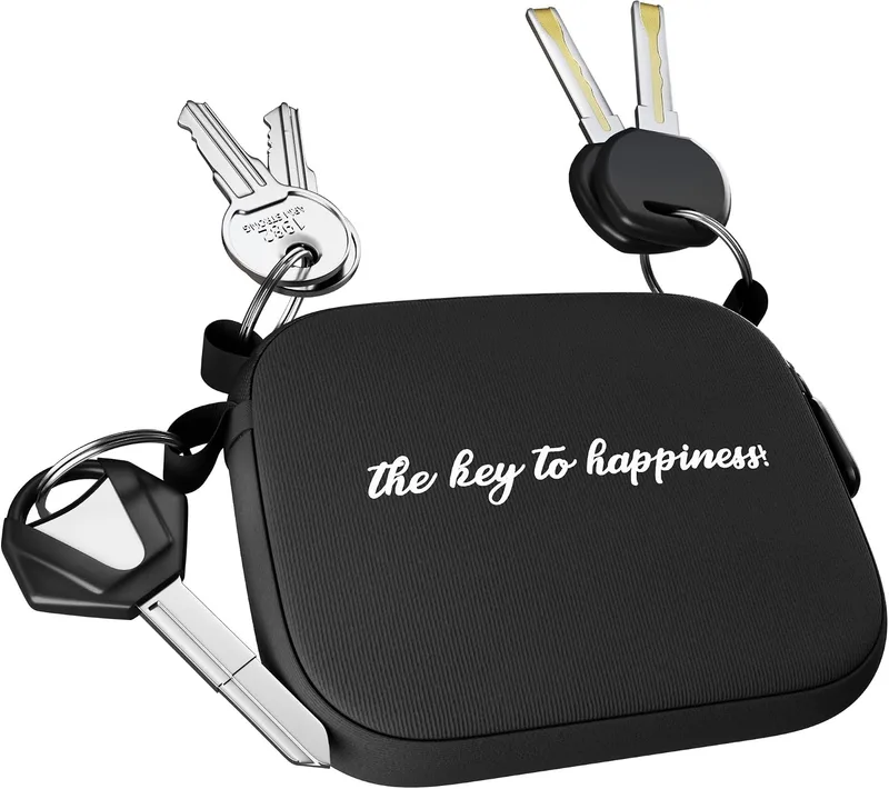 LLAVEROSMOTOR.ES ▫️ Porta-chaves para moto com 1 argola exterior e 2 interiores, Acessórios para moto, Acessórios para motociclos, Porta-chaves para moto THE KEY TO HAPPINESS (Porta-chaves THE KEY TO HAPPINESS)