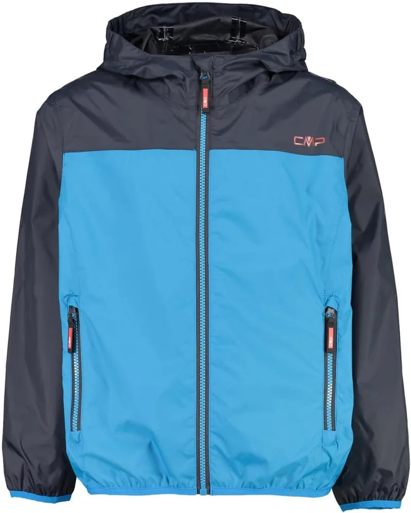 CMP ▫️ Kid Jacket Rain Fix Hood Rain Jacket Casaco de chuva unissexo para crianças