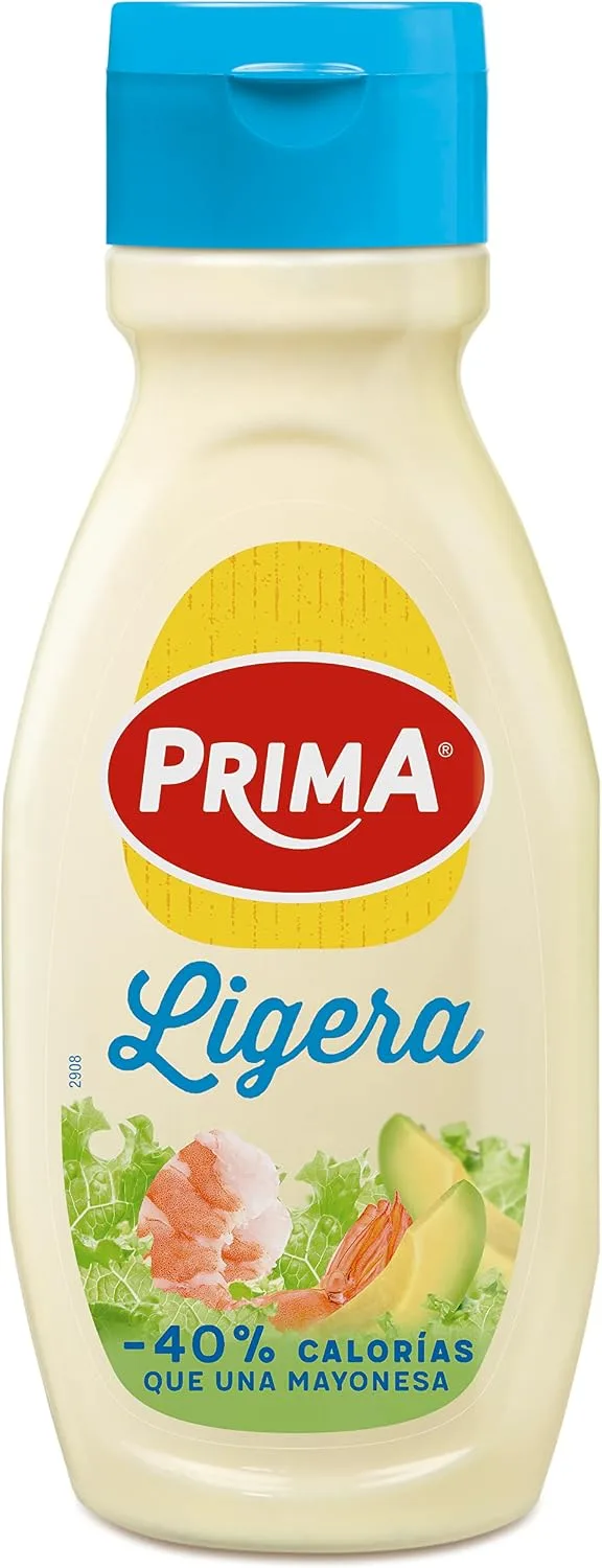 Prima ▫️ Maionese light «», elaborada com ovos 100% de origem espanhola. 390 ml