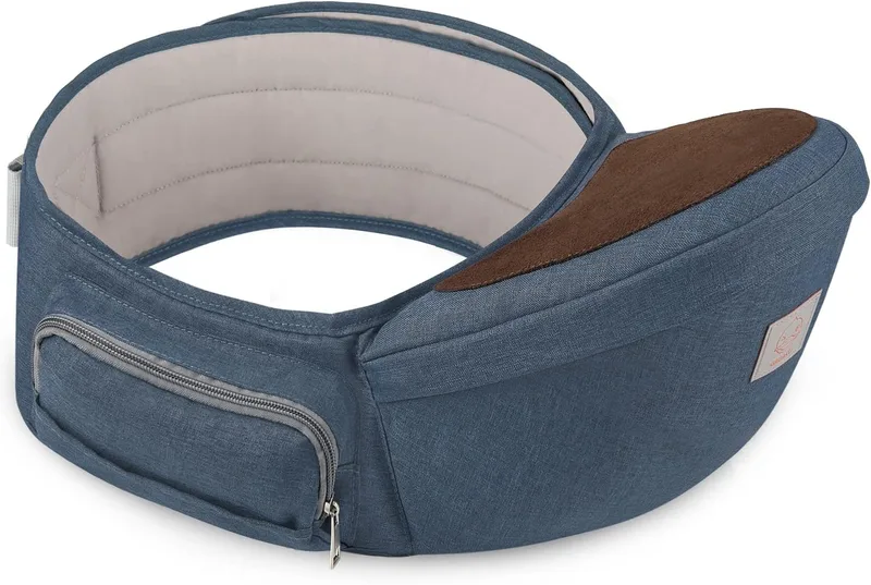 GAGAKU ▫️ Porta-bebé Banco de Cintura para Recém-Nascido 0-36 Meses Recém-Nascido - Azul Denim