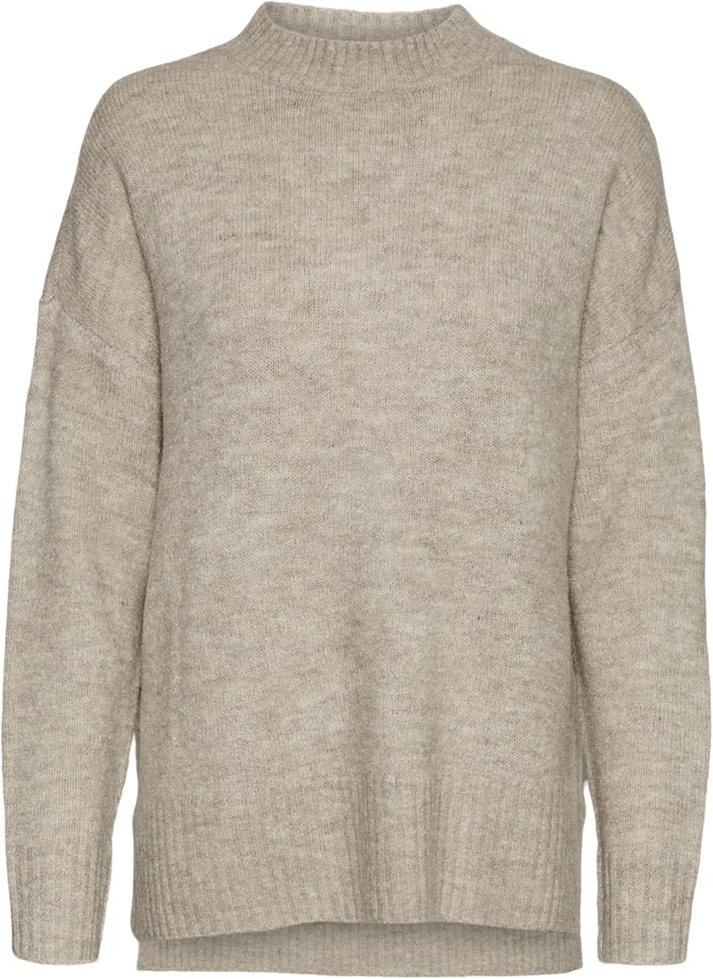 VERO MODA ▫️ Vmlefile Camisola Oversize Boxy Blou Ga Noos TLL para mulher