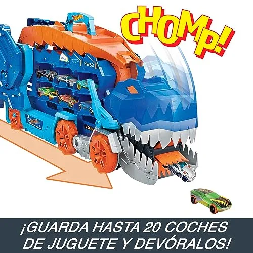 Hot Wheels ▫️ City: Transportador T-Rex e 2 Carros de Metal 3