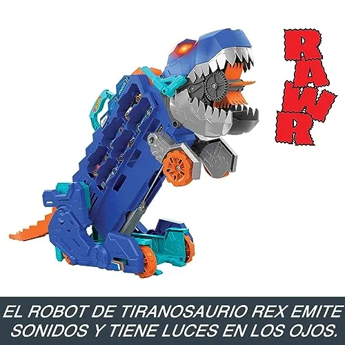 Hot Wheels ▫️ City: Transportador T-Rex e 2 Carros de Metal 5