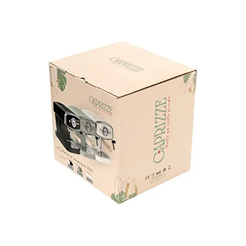 Caprizze ▫️ Máquina de café expresso semiautomática Kai, 1050 W, 15 bar, capacidade para 5 chávenas de café com bico de vapor, cor verde mate 6