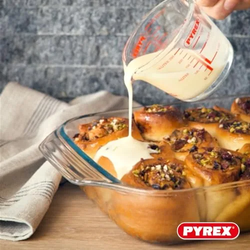 PYREX ▫️ Conjunto de 3 tabuleiros retangulares para forno, para 2 a 6 pessoas, 3 tamanhos, vidro de borossilicato, pegas largas, extrema resistência, adequado para a máquina de lavar louça 6