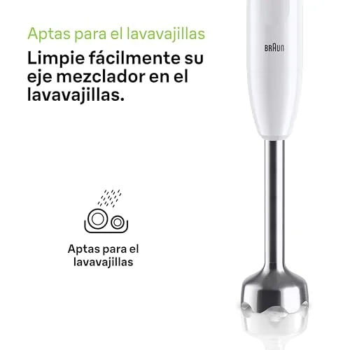 Braun ▫️ MultiQuick 1 - Varinha mágica de 450 W com braço metálico, branca 6