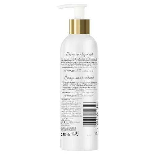 Pantene ▫️ Pro-V Creme para pentear cabelos encaracolados, protetor térmico para cabelos encaracolados, 235 ml 6