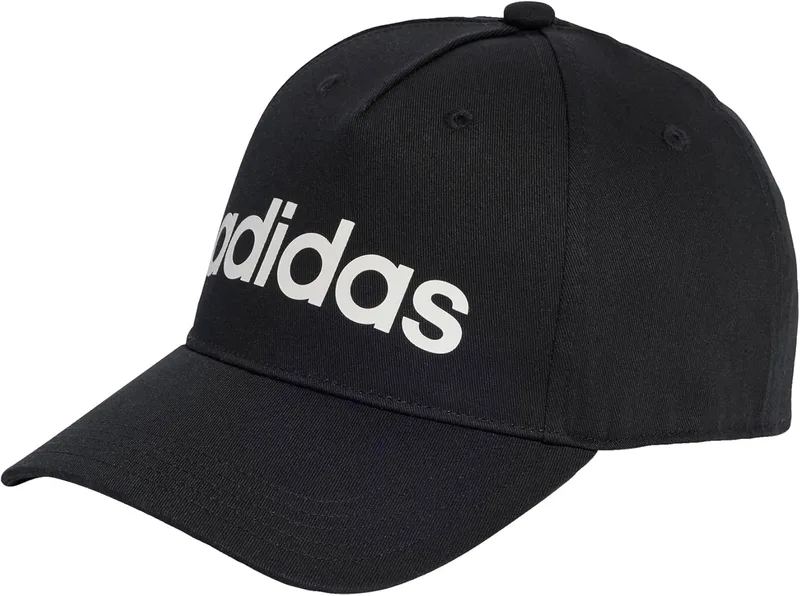adidas ▫️ Boné Unisex Adulto DAILY CAP, Preto / Branco / Branco, XS