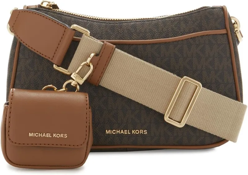Michael Kors ▫️ 32S3GJ6C8B-252 MD TZ PCH XBODY W/STRAP Women BRN/ACORN Tamanho único