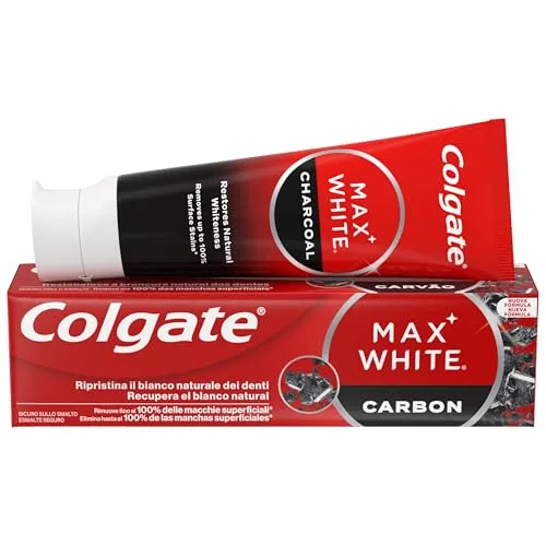 Colgate ▫️ Pasta de dentes Max White Carvão 4x75 ml 2