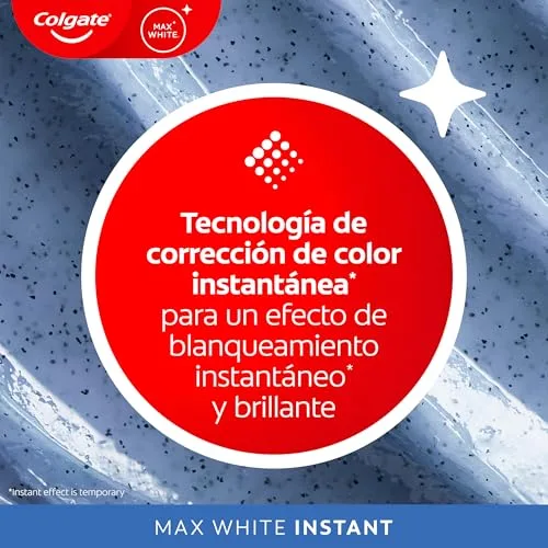 Colgate ▫️ Max White Instant, Pasta de dentes branqueadora, Embalagem de 4 x 75 ml 3