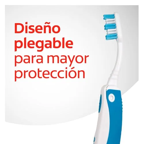 Colgate ▫️ Escova de dentes portátil e dobrável para viagem, suave, embalagem de 4 unidades 3