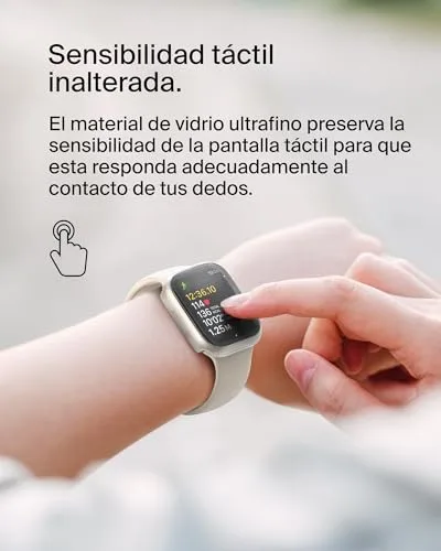 Belkin ▫️ Protetor de ecrã TemperedCurve para o Apple Watch Series 8 com cobertura de ponta a ponta e borda elevada - Protetor de vidro temperado, acessórios para o Apple Watch - Transparente 7