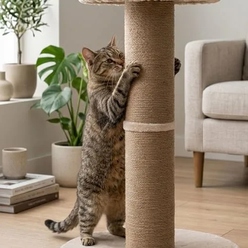 TRIXIE ▫️ Arrastoir Boho, Bege, 83 cm, para gatos 7