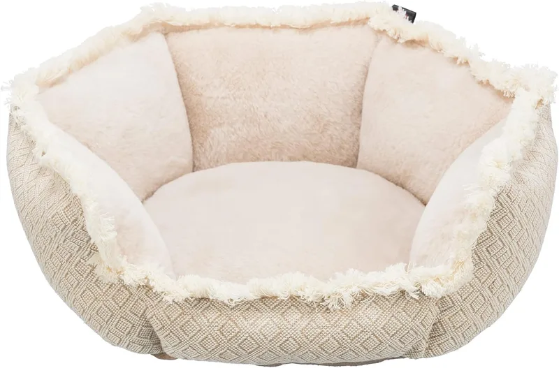 TRIXIE ▫️ Cama Boho, Bege, 50 × 50 cm