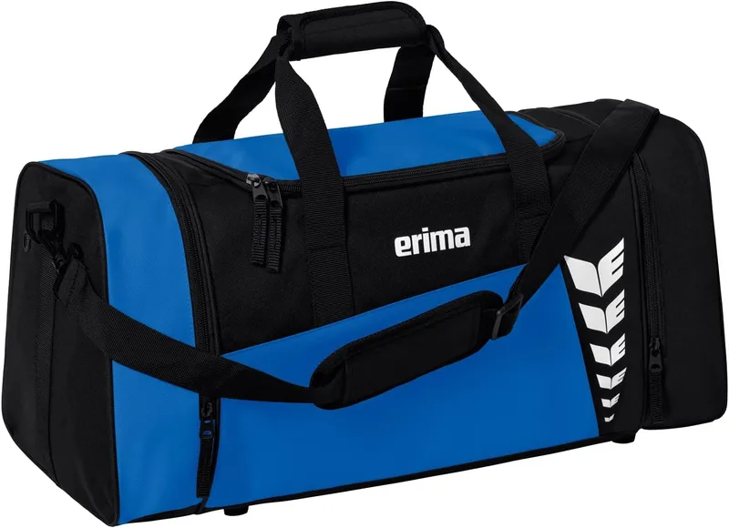 erima ▫️ Mala de desporto Six Wings, New Royal/Preto, M