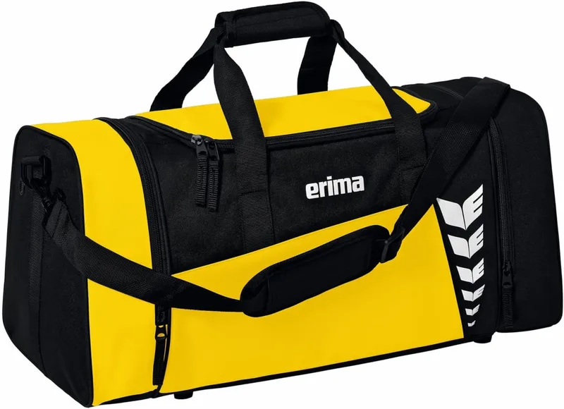 erima ▫️ Mala de desporto Six Wings, Amarelo/Preto, L