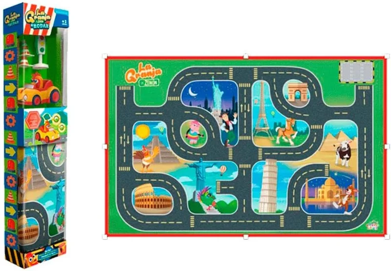 BANDAI ▫️ Zeno's Farm: Conjunto de veículo e tapete sobre rodas