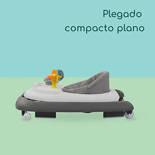 Bebeconfort ▫️ Explorer, Andador para bebés, Primeiros passos, 3 alturas ajustáveis, Centro de atividades com 12 melodias, Assento almofadado, Base antiderrapante, Para crianças dos 6 meses aos 12 kg, Grey Mist 3