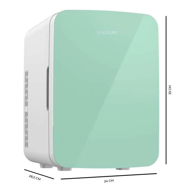 Cecotec ▫️ Frigorífico pequeno Bolero MiniColing 10 L Bahamas Mint. Capacidade de 10 L, funcionamento a 12-220 V, compatível com automóveis e caravanas, função de refrigeração e aquecimento, temperatura regulável de 7 ºC a 65 ºC 3