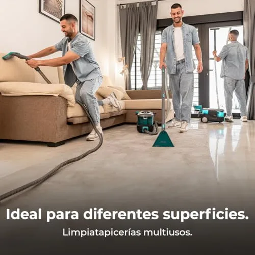 Cecotec ▫️ Aspirador e Limpador de Estofos e Tapetes, Aspirador de Trenó Conga CarpetClean 10000 EasyHome. 800 W, depósito de água limpa de 3 L e de água suja de 1,5 L, para várias superfícies, kit de acessórios 2