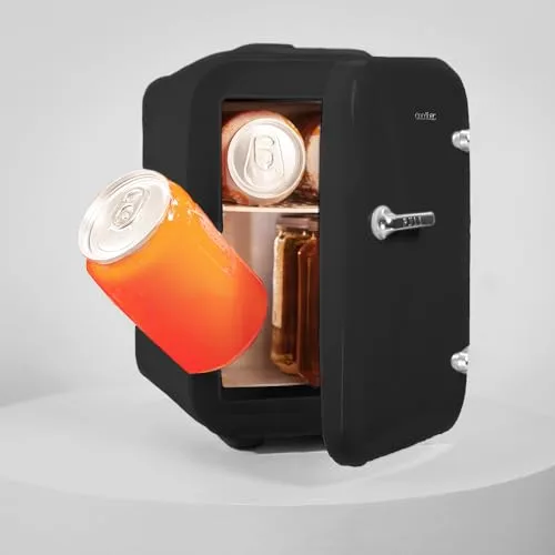Cecotec ▫️ Mini-frigorífico Bolero MiniCooling 4L Habana Black, Funcionamento a 12 V-220 V, Compatível com automóveis e caravanas, Função de refrigeração e aquecimento, Intervalo de temperatura de 5 a 65 °C, Fácil de transportar 3