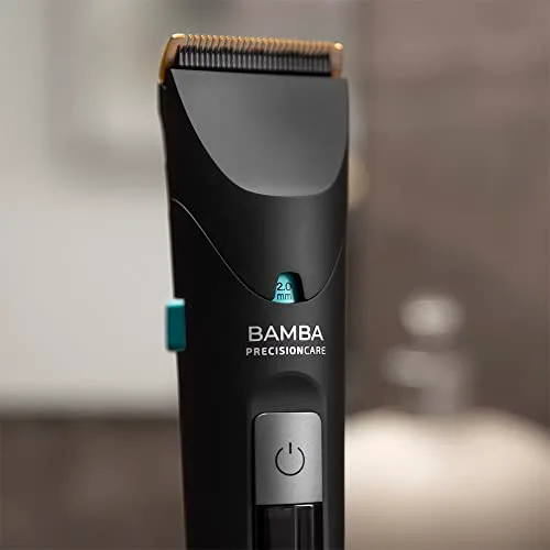 Cecotec ▫️ Cortador de cabelo Bamba PrecisionCare Wet&Dry. Bateria de lítio, autonomia de 120 minutos, lâminas de aço inoxidável com revestimento de titânio, IPX6, modo com fio, inclui 8 pentes 2