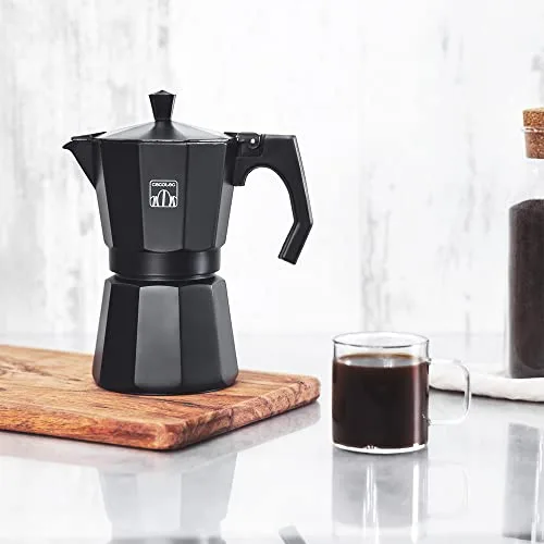 Cecotec ▫️ Cafeteira italiana Cumbia Mokclassic 600 Black, 300 ml, em alumínio, com capacidade para 6 chávenas de café, na cor preta, adequada para todo o tipo de cozinhas e fácil de limpar 2