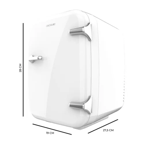 Cecotec ▫️ Mini-frigorífico Bolero MiniCooling 4L Habana White, Funcionamento a 12 V-220 V, Compatível com automóveis e caravanas, Função de refrigeração e aquecimento, Intervalo de temperatura 5-65 º, Fácil de transportar 2