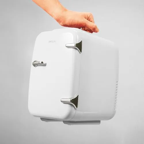 Cecotec ▫️ Mini-frigorífico Bolero MiniCooling 4L Habana White, Funcionamento a 12 V-220 V, Compatível com automóveis e caravanas, Função de refrigeração e aquecimento, Intervalo de temperatura 5-65 º, Fácil de transportar 5