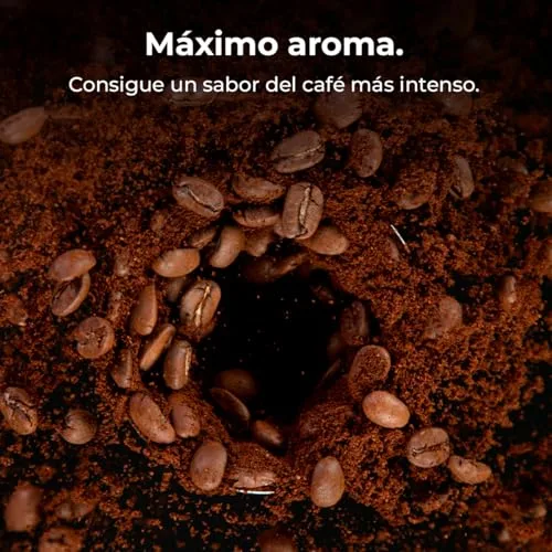 Cecotec ▫️ Máquinas de Café por Gotejamento Coffee 66 Grind & Drop. 1086 W, Moedor de lâminas, até 12 chávenas, tecnologia Extremearoma, máquina de café por gotejamento digital, em aço inoxidável, desligamento automático 5