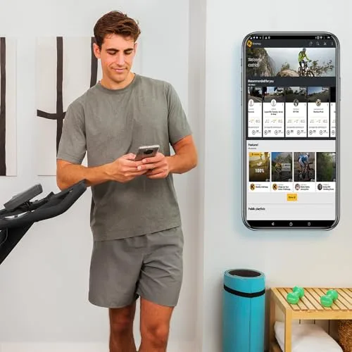 Cecotec ▫️ Bicicleta estática de interior com resistência magnética e volante de inércia de 24 kg DrumFit Indoor 24000 Magnetic Connected. Aplicação, 8 níveis de resistência, ecrã, selim e guiador ajustáveis 6