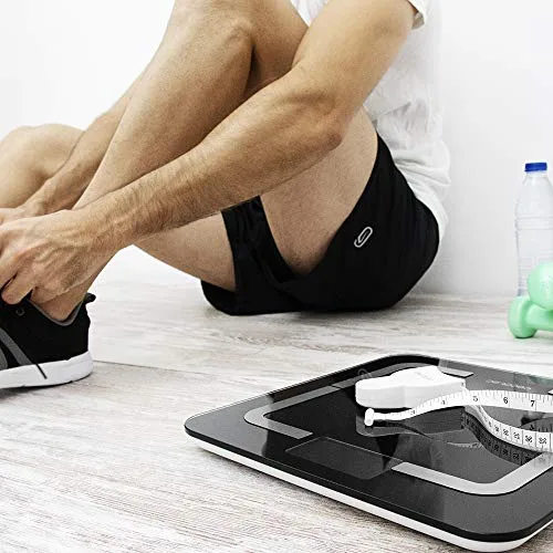 Cecotec ▫️ Balança digital de casa de banho com a aplicação Surface Precision Smart Healthy. Vidro temperado, Bluetooth, medição de bioimpedância com 10 parâmetros, ecrã LCD, peso máximo de 180 kg, 310 x 310 mm 4