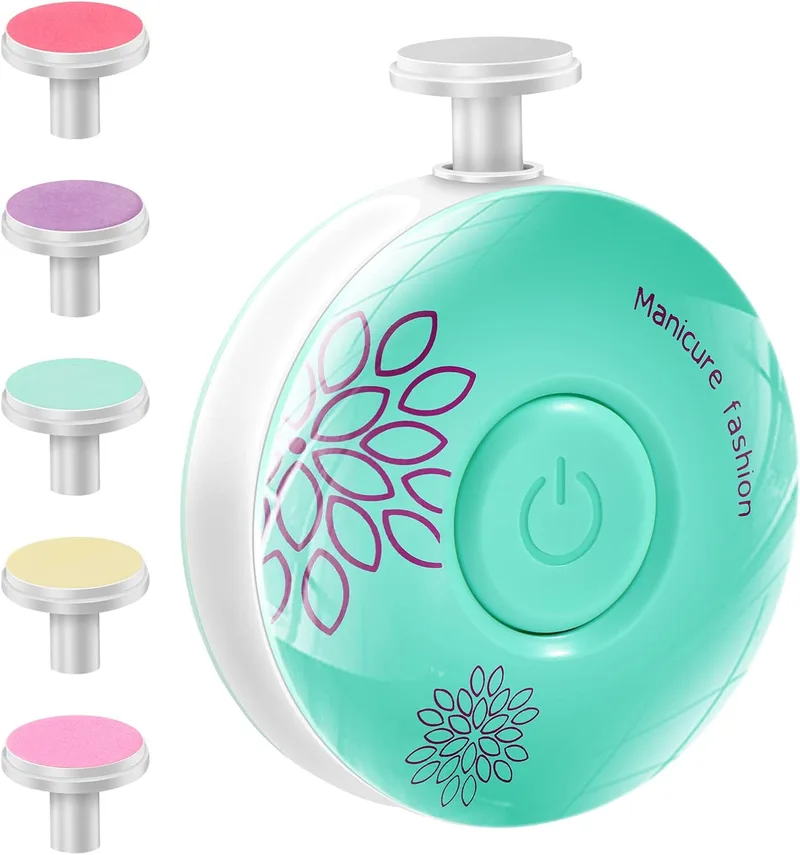 Brencco ▫️ Lixa de unhas eléctrica Baby com 6 pontas intercambiáveis Baixo ruído
