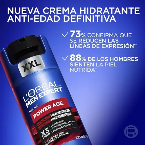 L'Oréal Paris ▫️ Men Expert Power Age Creme Facial Reafirmante, 100 ml 3